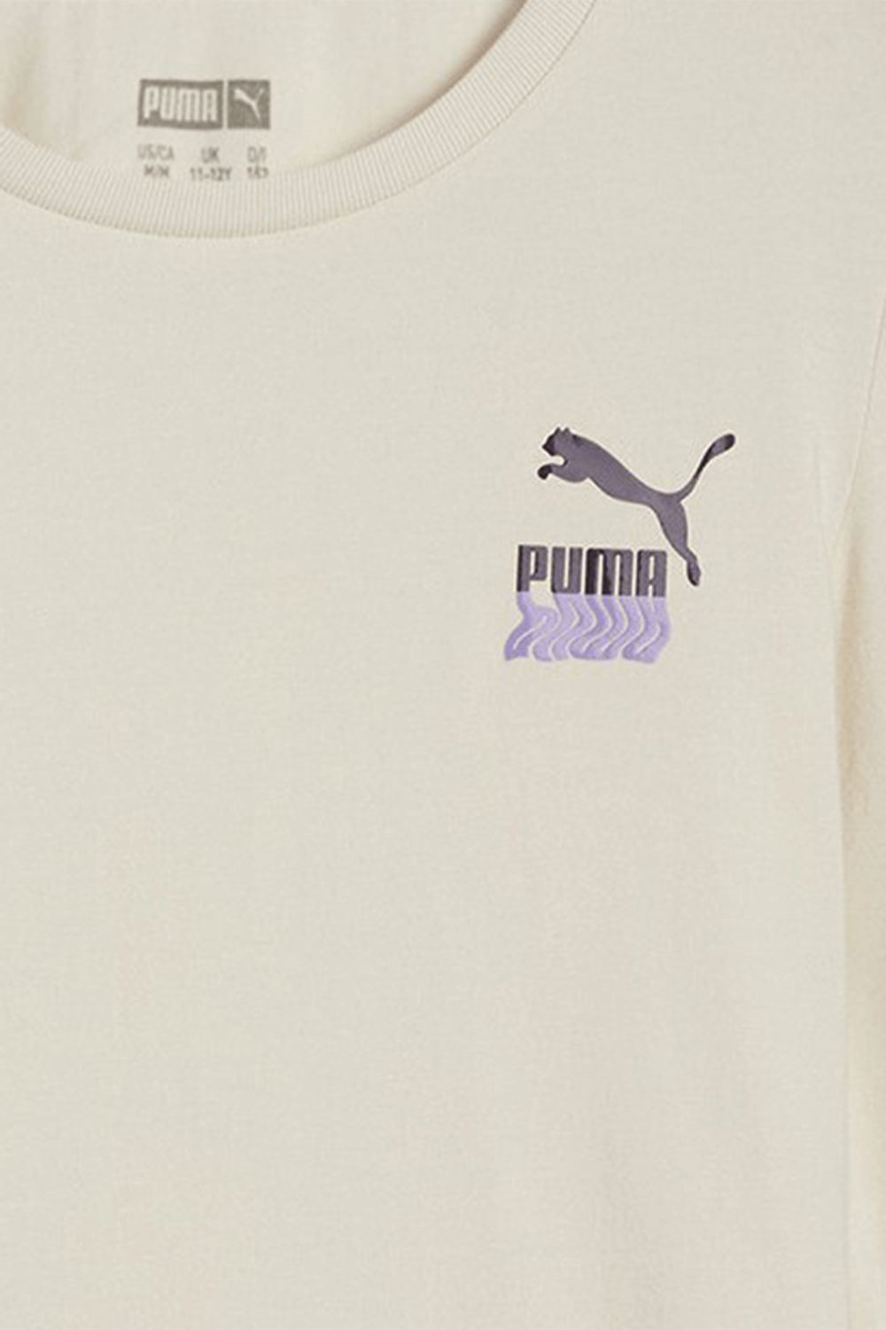 תמונת תקריב של חולצת טי ארוכה סלים פיט PUMA KIDS