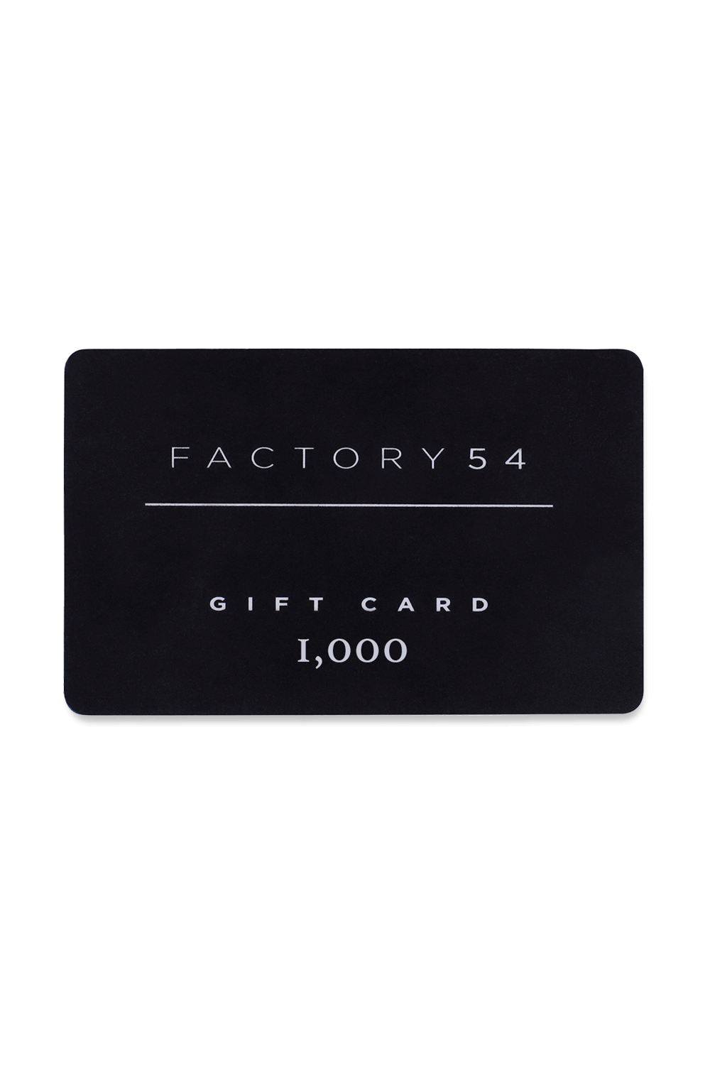 תמונה אחורית של גיפט קארד על סך 1000 שקלים GIFT CARD