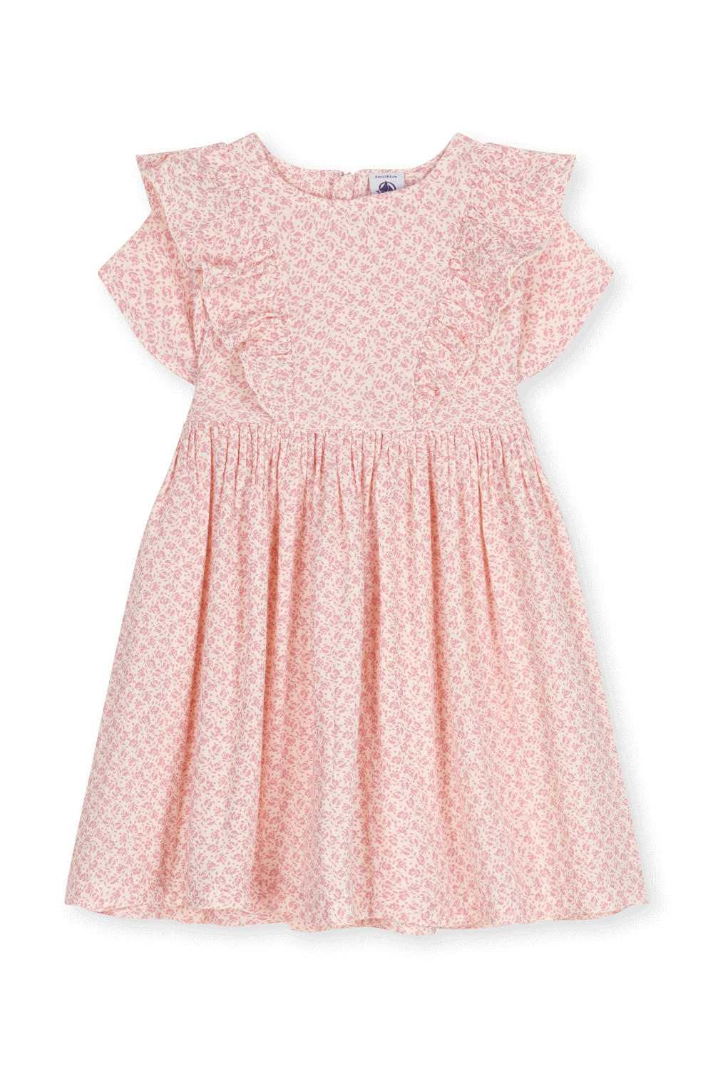 תמונה קידמית של שמלת פרחים - גילאי 6-12 שנים PETIT BATEAU