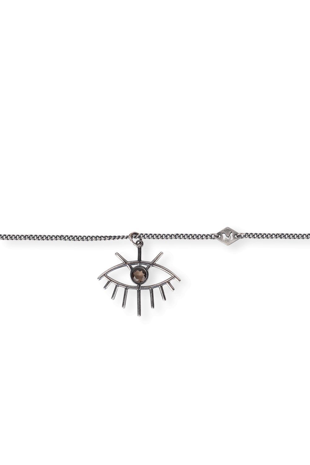 תמונת תקריב של Ojona Eye Necklace in Silver M.COHEN
