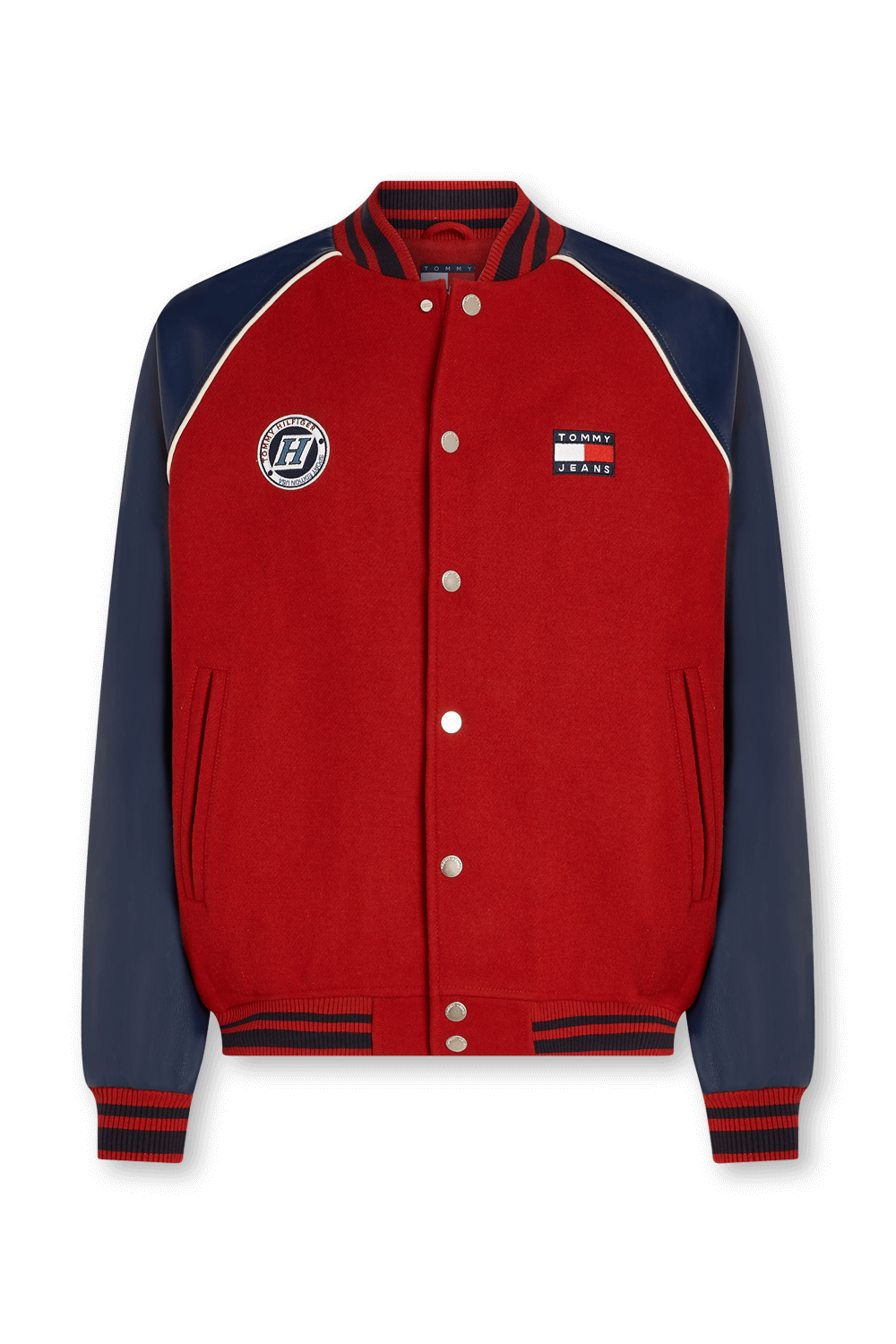 תמונה קידמית של ז'קט בייסבול TOMMY HILFIGER