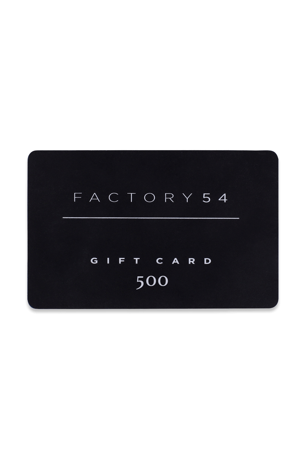 תמונה אחורית של גיפט קארד על סך 500 שקלים GIFT CARD