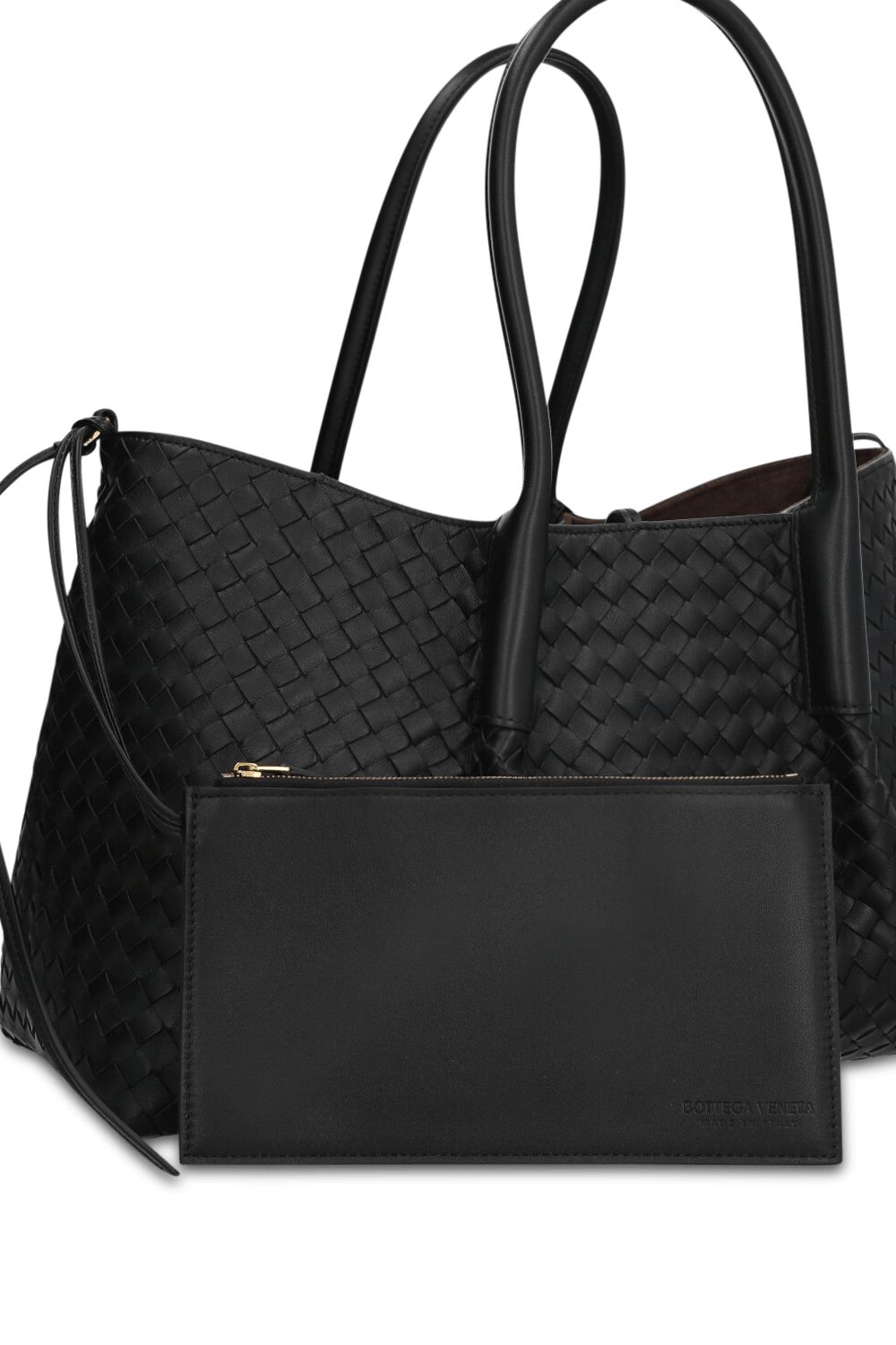 תמונת תקריב של תיק טוט פינקוטקה BOTTEGA VENETA