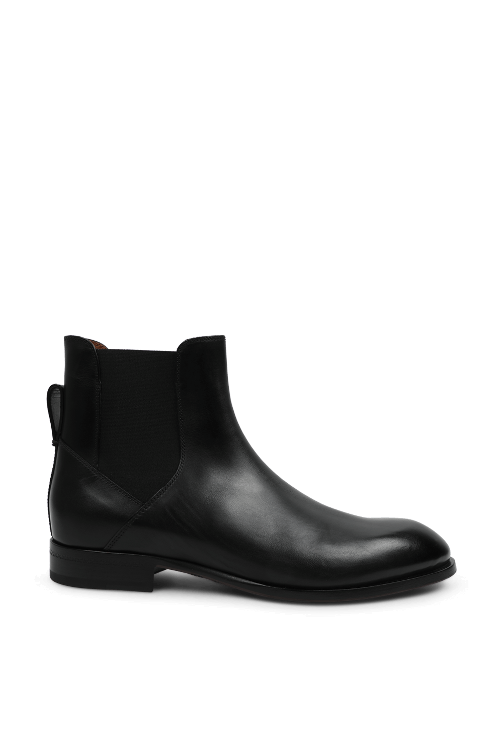 תמונה קידמית של מגפיים בלייק מעור ZEGNA