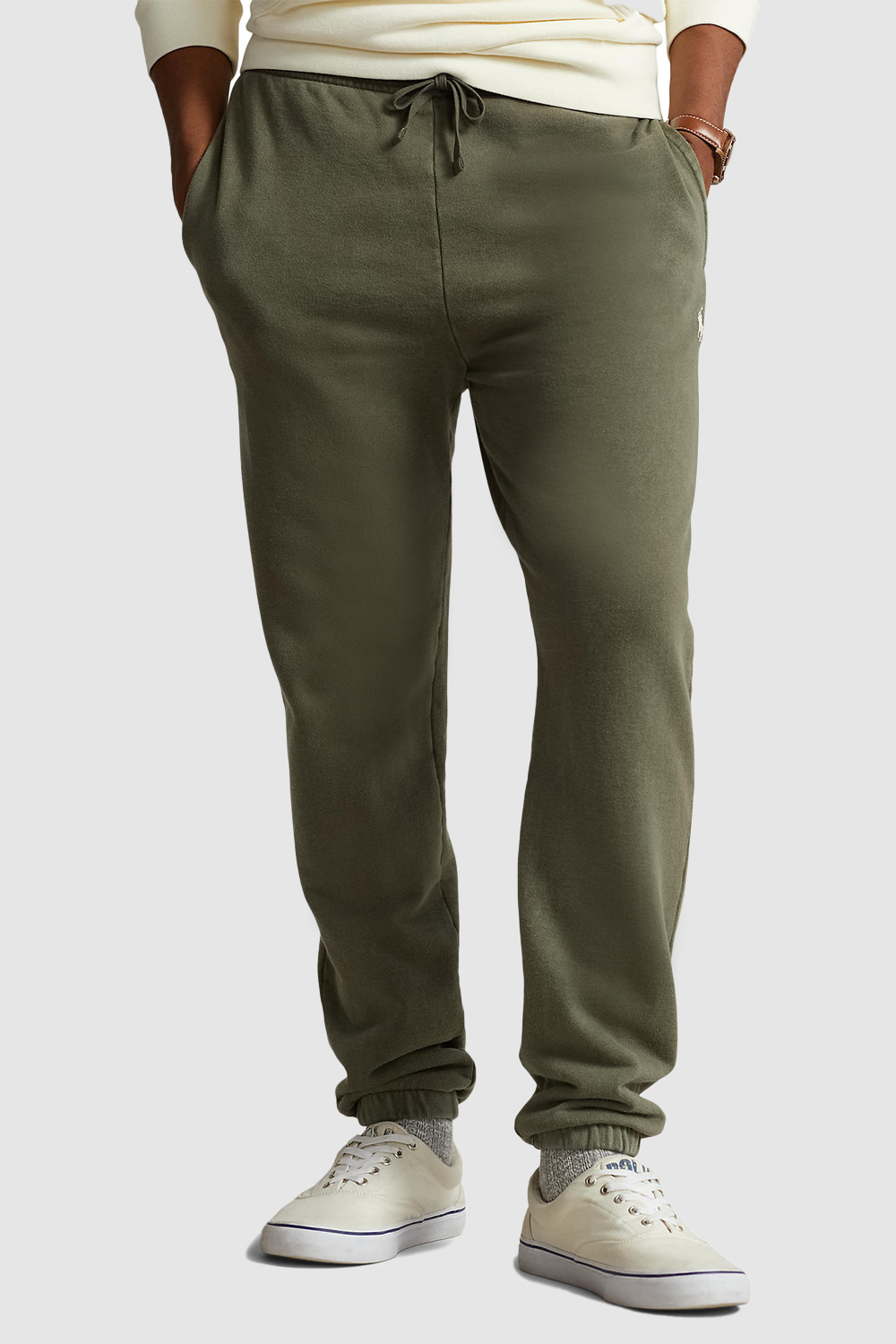 תמונת דוגמן קידמית של מכנסי ג`וג מכותנה POLO RALPH LAUREN