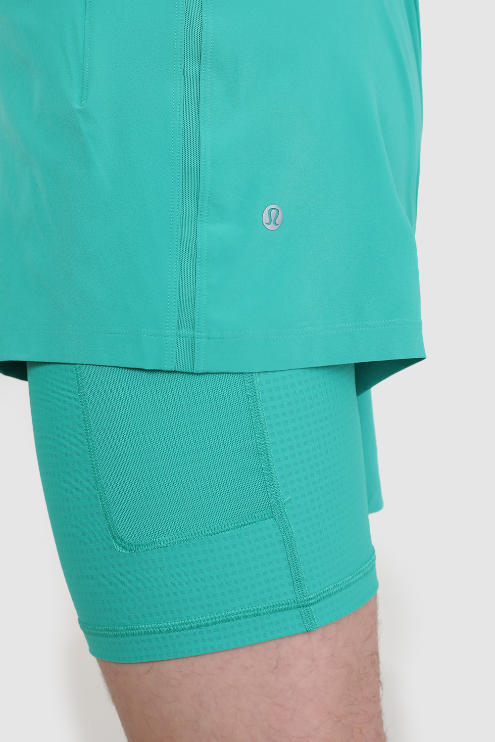תמונת תקריב דוגמן של Pace Breaker Lined Short 7 LULULEMON