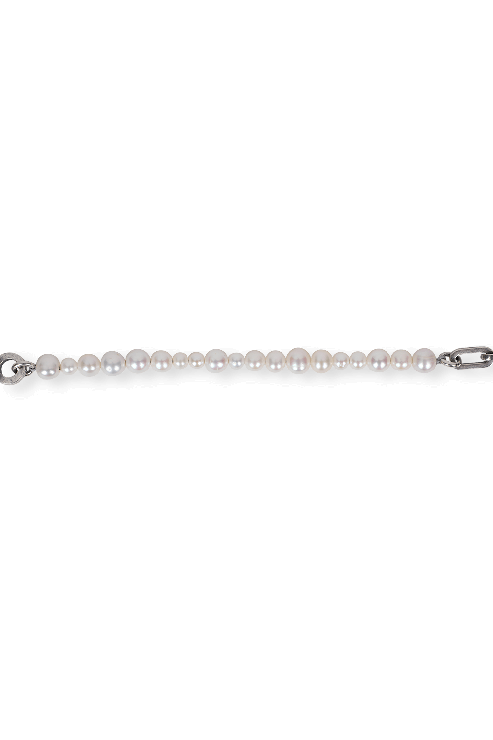 תמונת תקריב של Reidak Pearl Bracelet in Silver and White M.COHEN