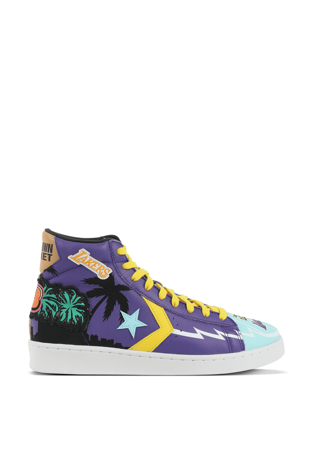 תמונה קידמית של Pro Leather Hi Prism Violet Poolside Sneaker CONVERSE
