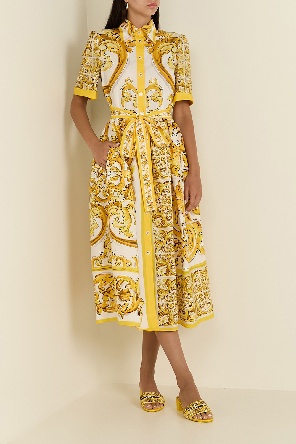 תמונת דוגמן קידמית של כפכפי מיולס מג'וליקה DOLCE & GABBANA