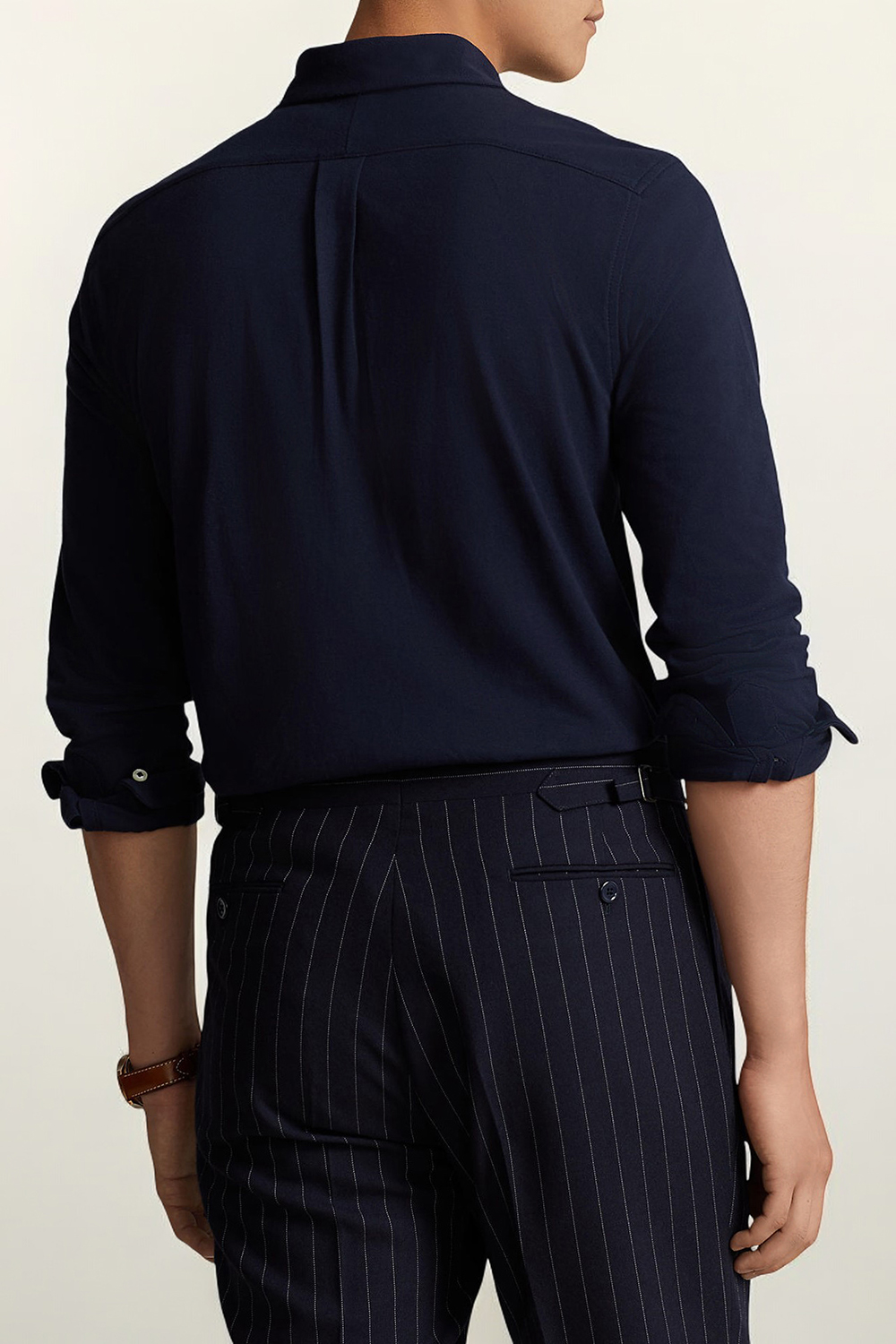 תמונת דוגמן אחורית של חולצת פולו ארוכה POLO RALPH LAUREN