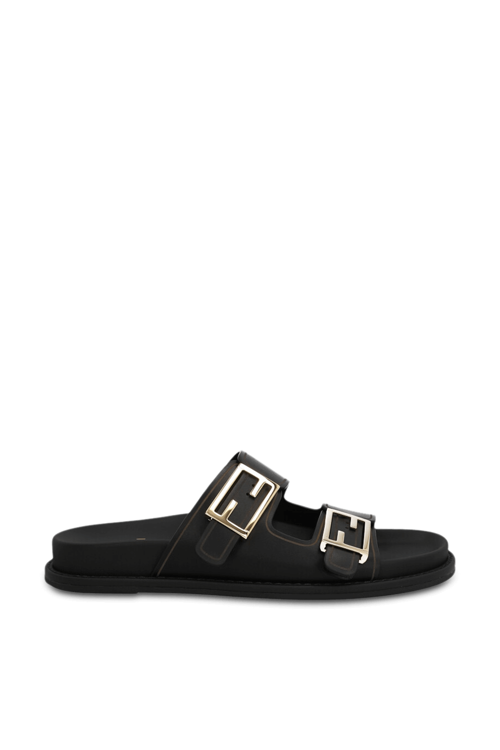 תמונה קידמית של סנדלים מעור FENDI