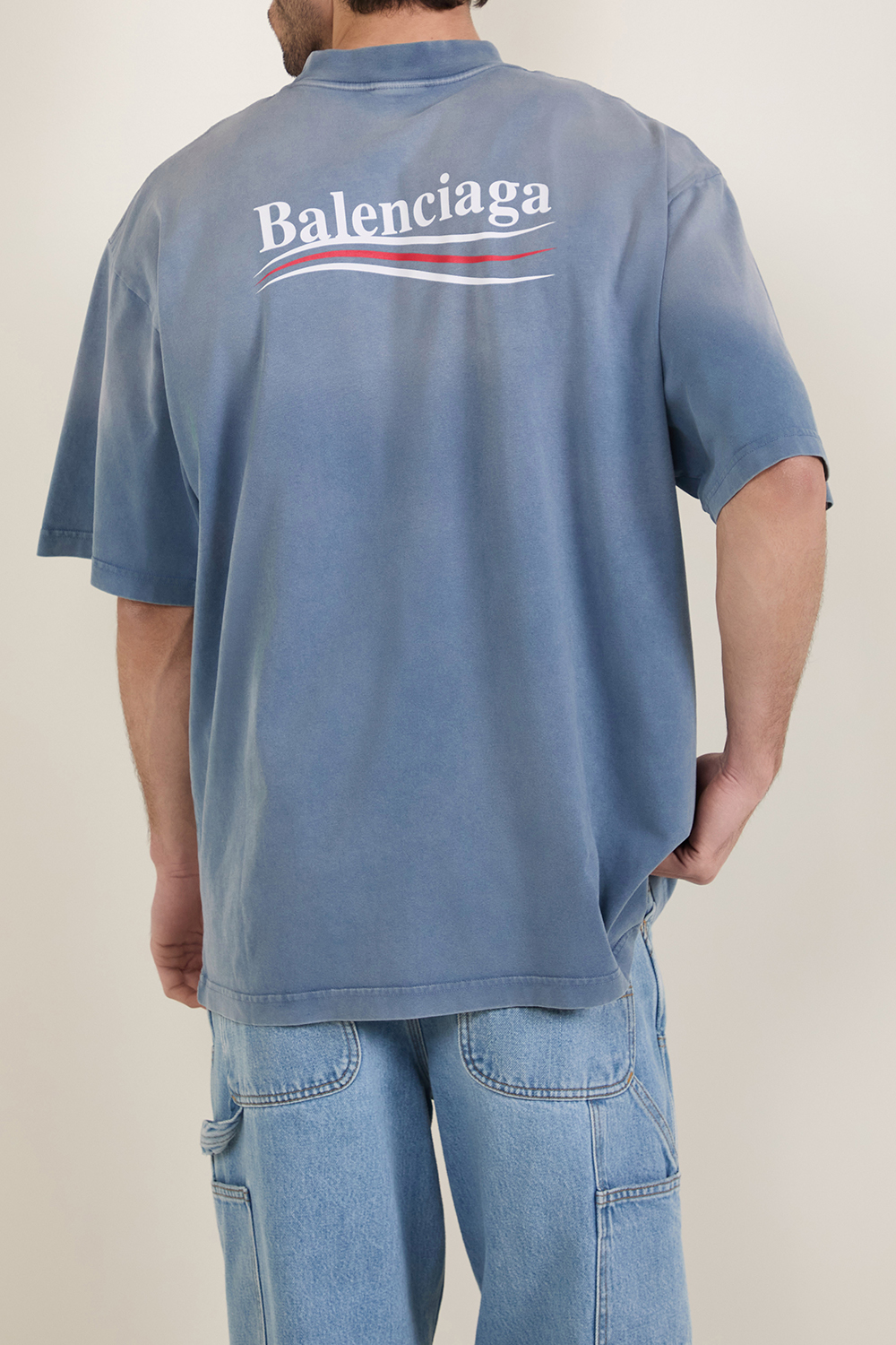 תמונת דוגמן אחורית של חולצת טי BALENCIAGA
