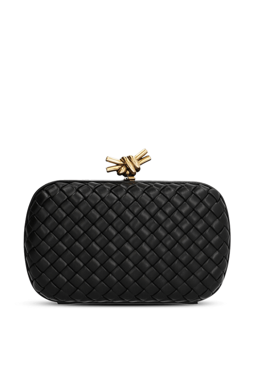 תמונה קידמית של תיק קלאץ' מעור BOTTEGA VENETA
