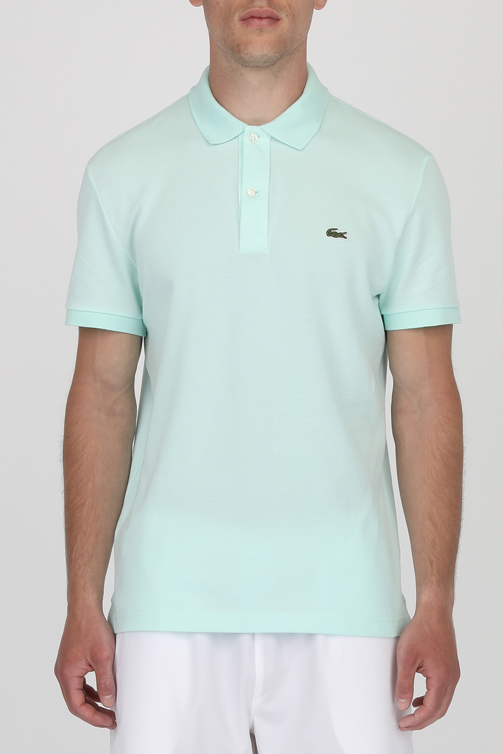 תמונת דוגמן קידמית של Slim Fit Polo Shirt in Turquoise