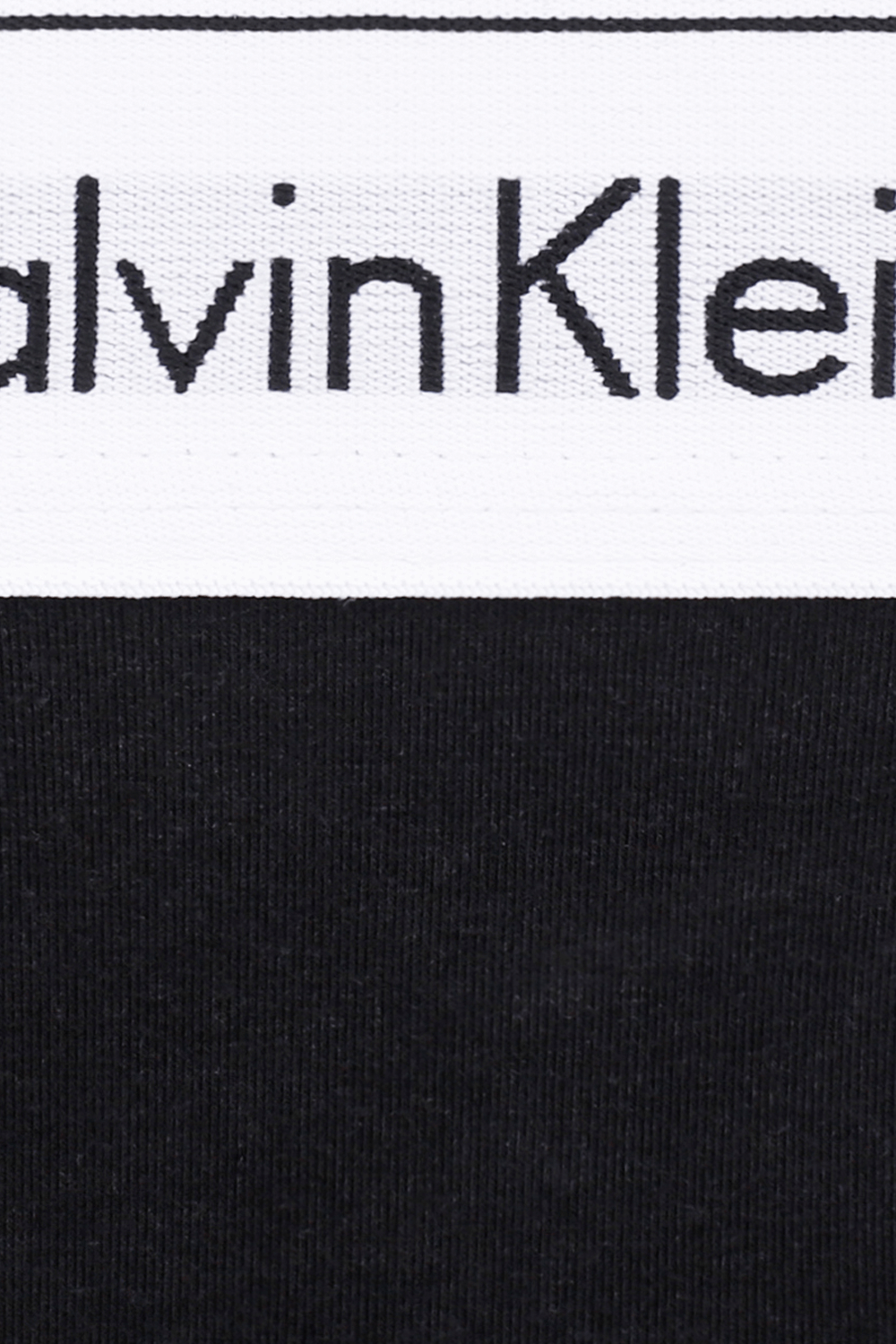 תמונה אחורית של תחתוני לוגו שחורים CALVIN KLEIN