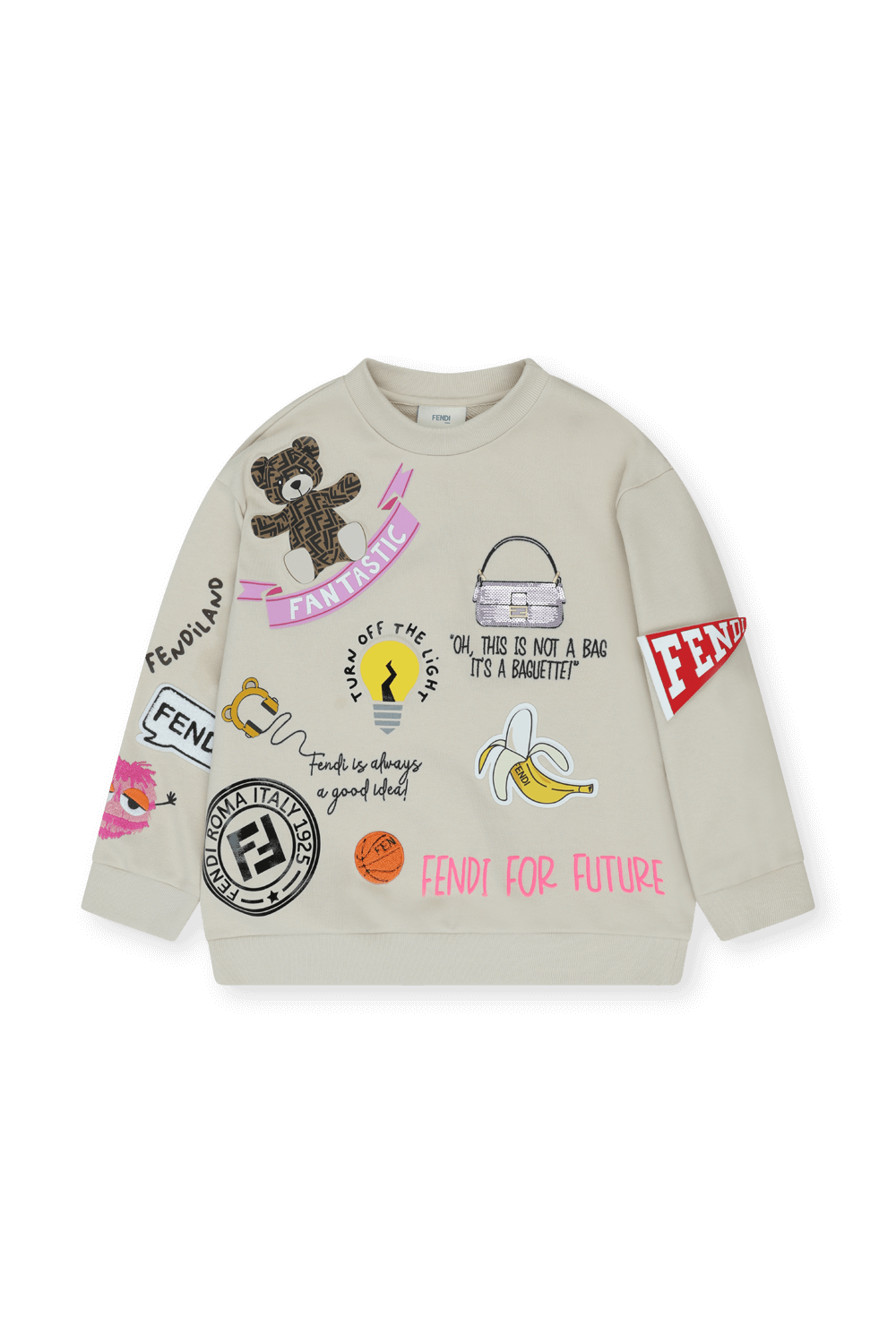 תמונה קידמית של סווטשירט פלפה - גילאי 3-7 שנים FENDI KIDS
