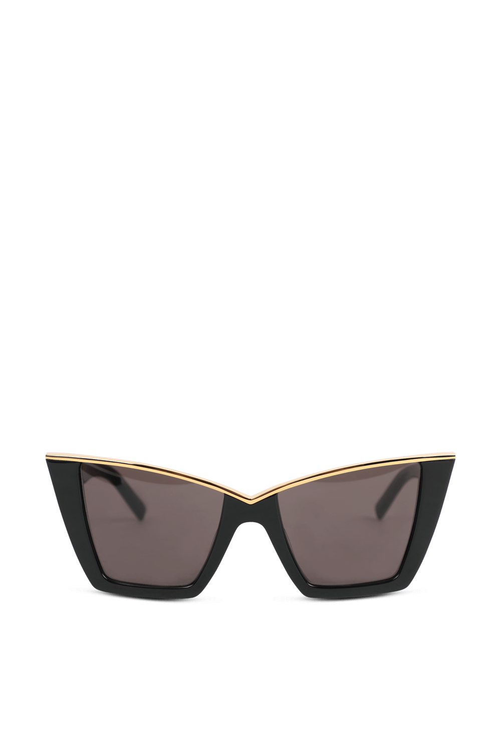 תמונה קידמית של משקפי שמש עם מסגרת מרובעת SAINT LAURENT