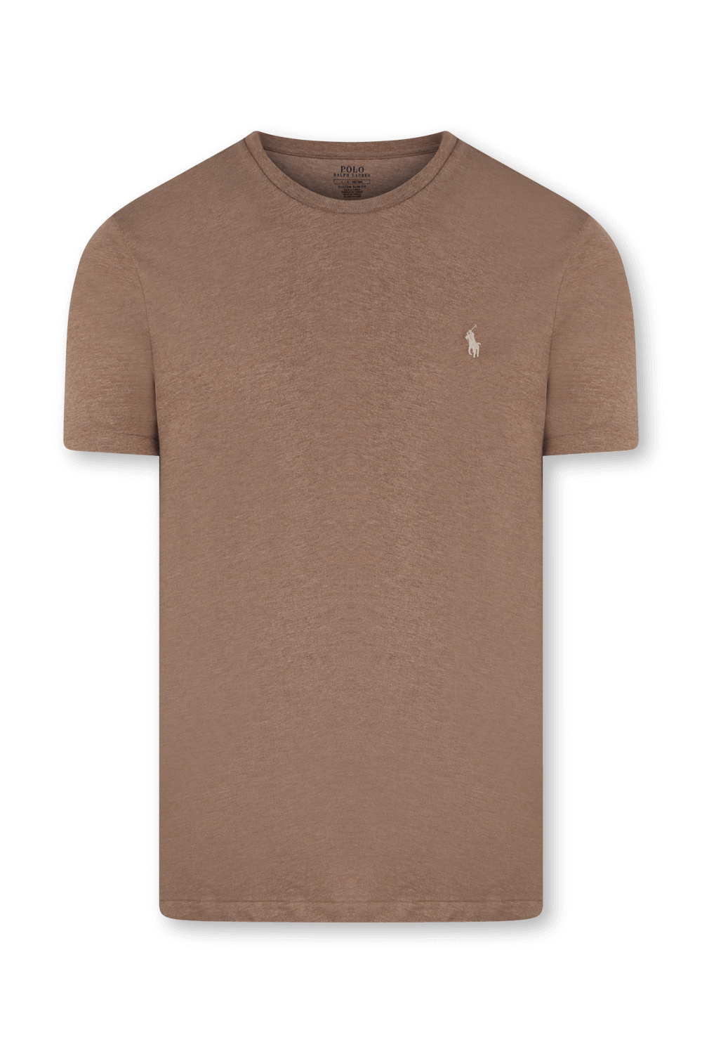 תמונה קידמית של חולצת סלים טי עם לוגו רקום POLO RALPH LAUREN
