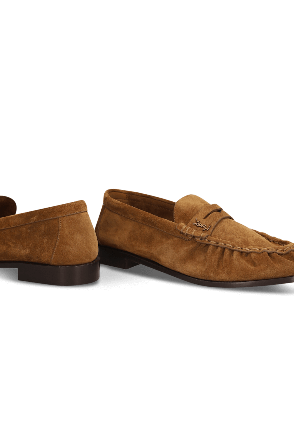 תמונת תקריב של נעלי מוקסינים SAINT LAURENT