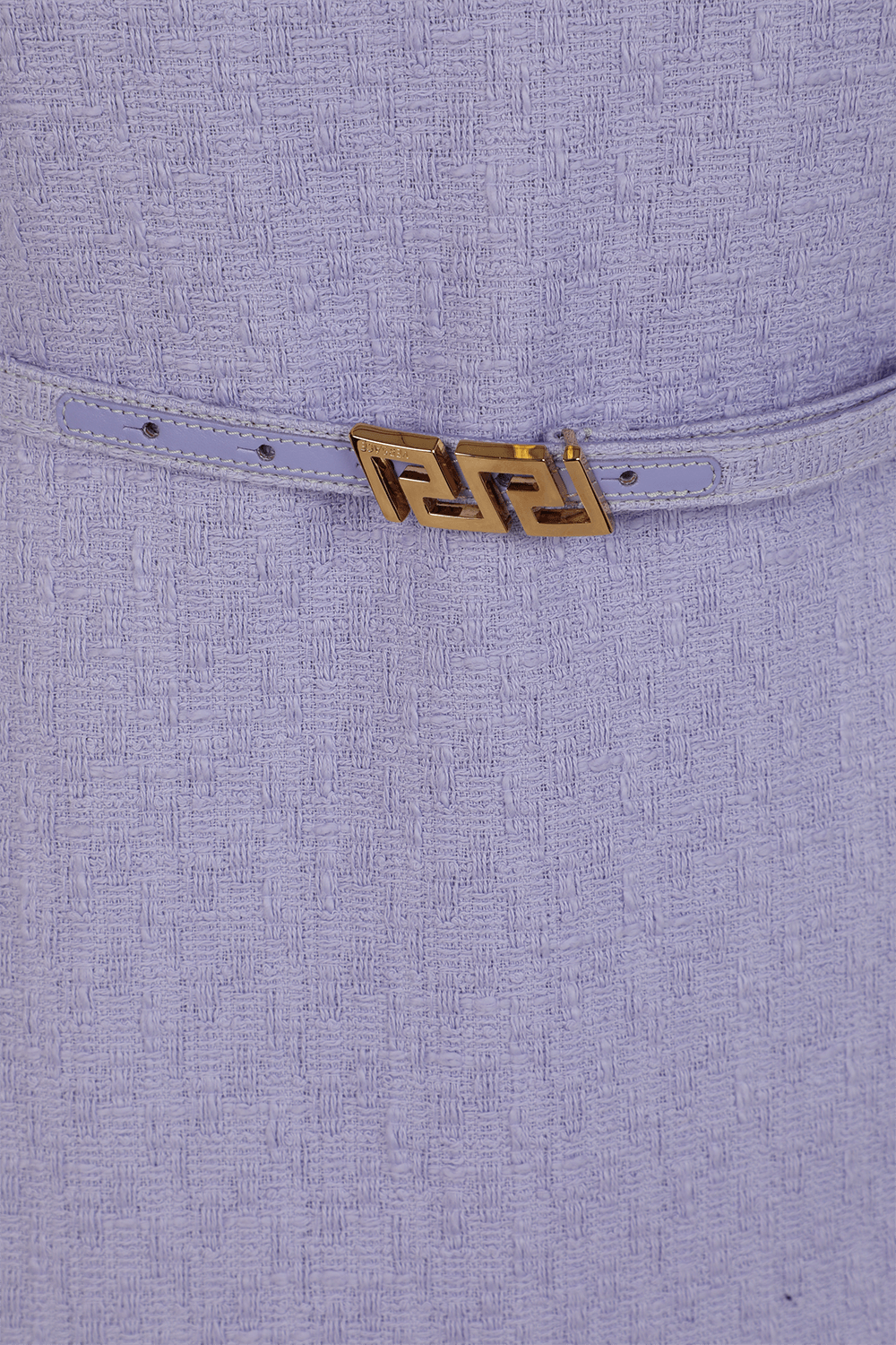 תמונה אחורית של שמלת מיני סגולה VERSACE