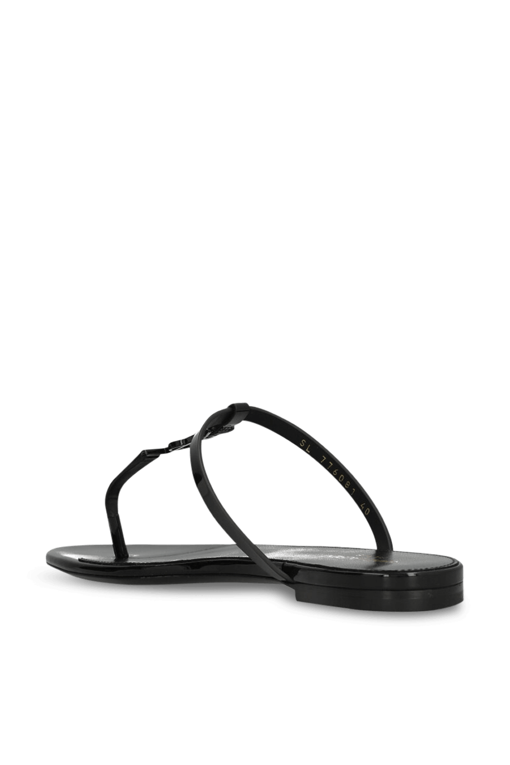 תמונה אחורית של סנדלי סליידס SAINT LAURENT
