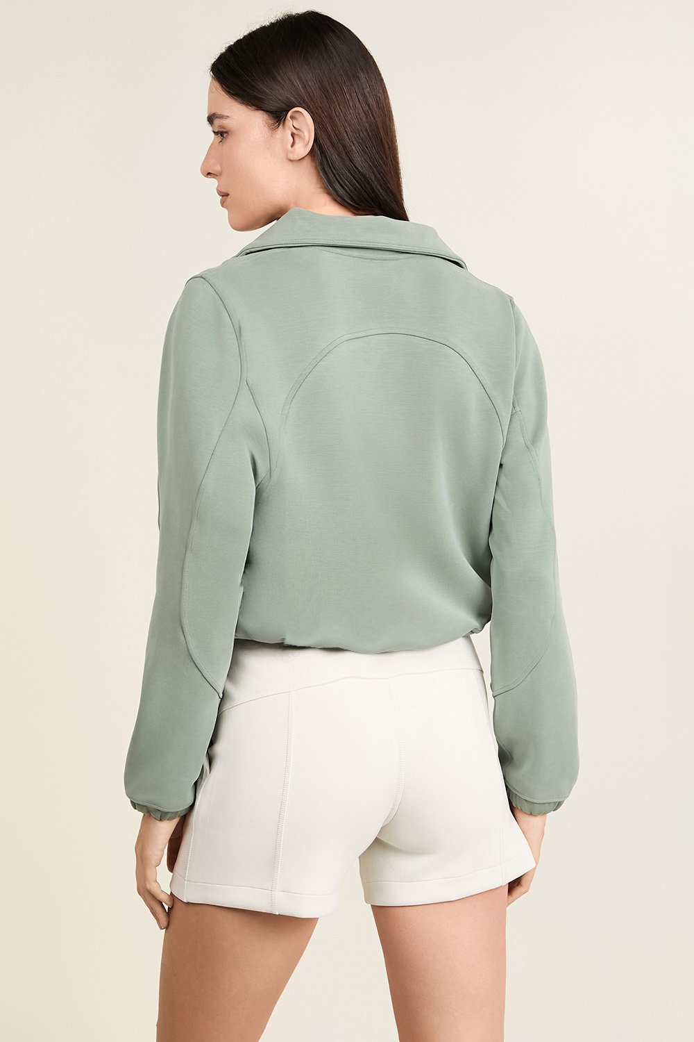 תמונת דוגמן אחורית של Brushed Softstreme Half Zip LULULEMON