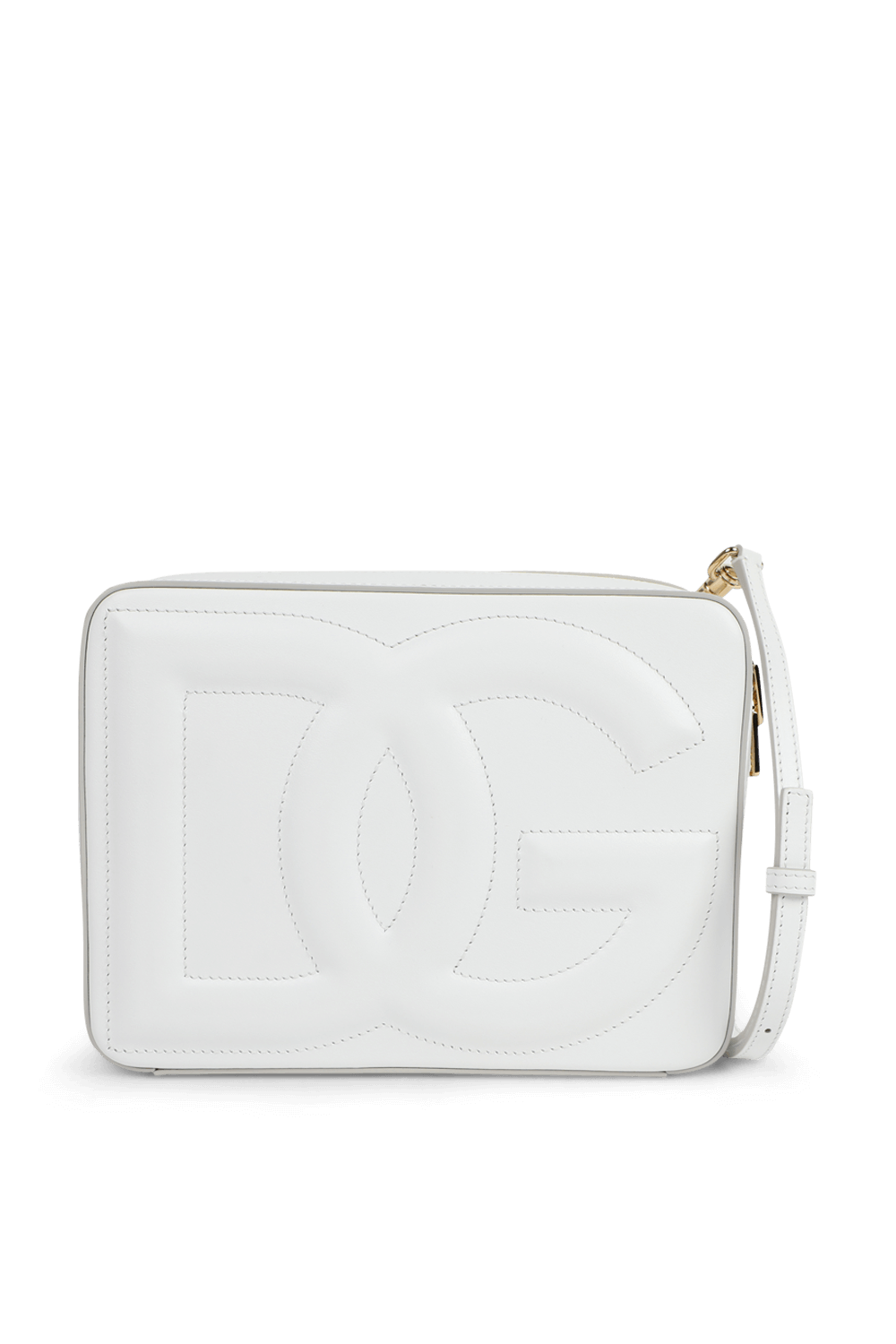 תמונה קידמית של תיק קאמרה מעור בגודל בינוני DOLCE & GABBANA