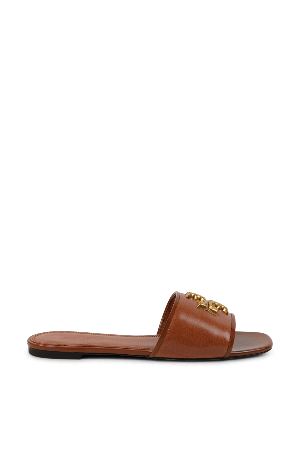 תמונה קידמית של כפכפי סליידס מעור TORY BURCH