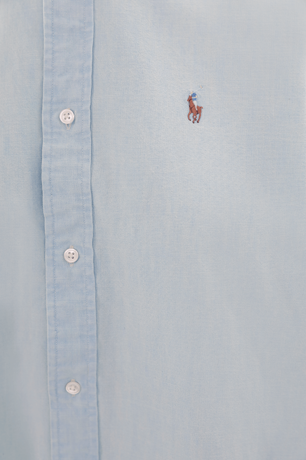תמונה אחורית של חולצה מכופתרת מכותנה POLO RALPH LAUREN