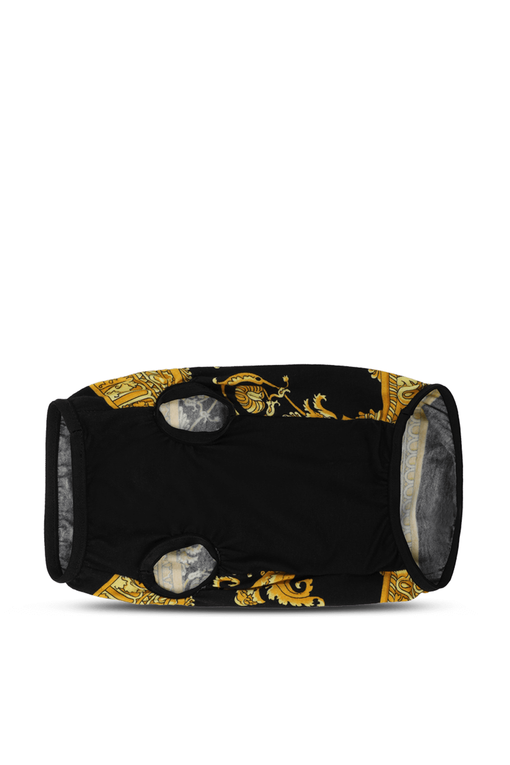 תמונה אחורית של חולצה לכלב בפרינט לוגומאני VERSACE