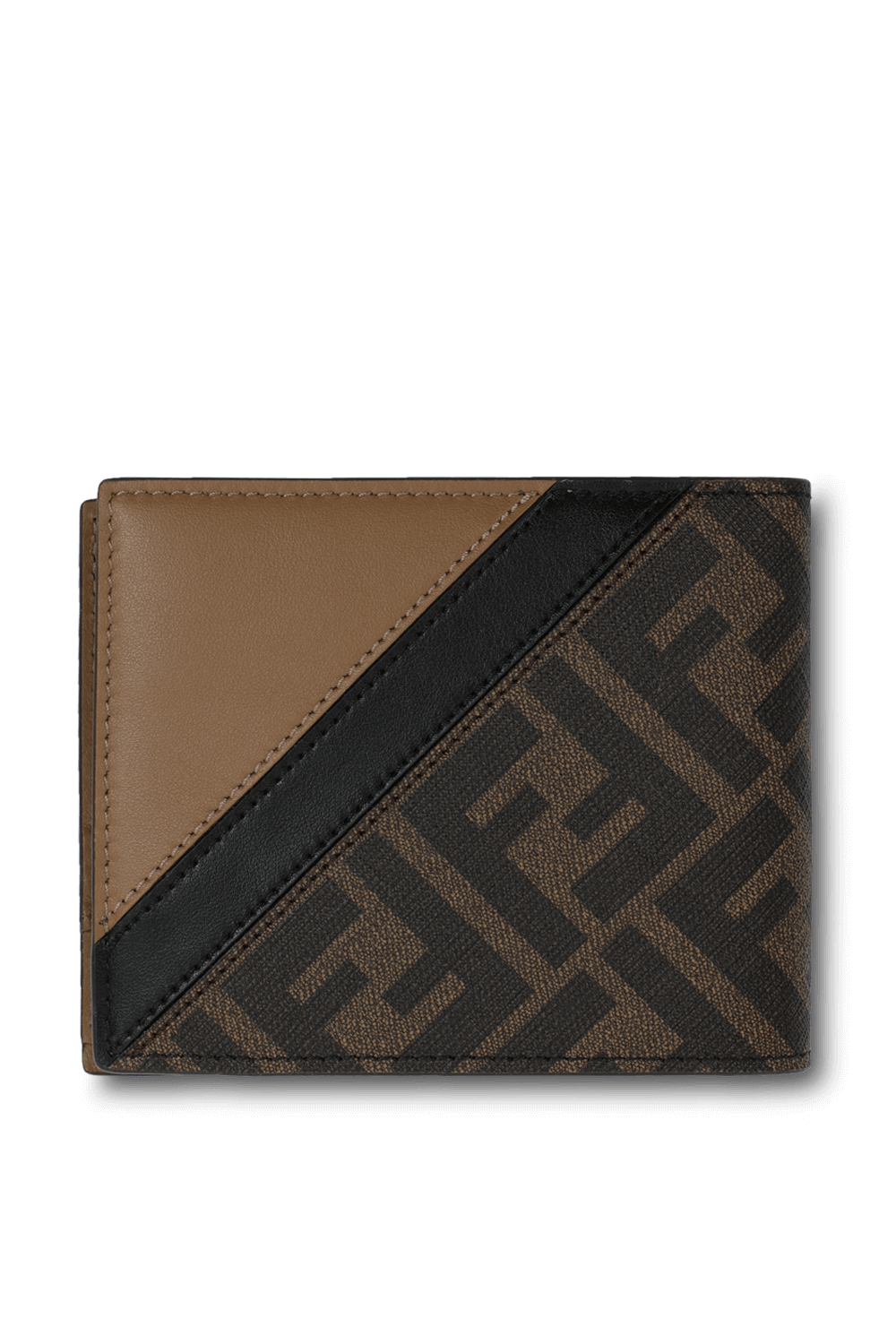 תמונה קידמית של ארנק מונוגרמי מעור FENDI