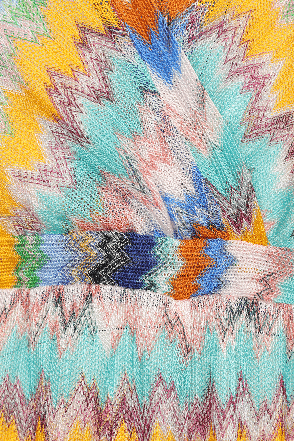 תמונה אחורית של שמלת מקסי סרוגה ססגונית MISSONI