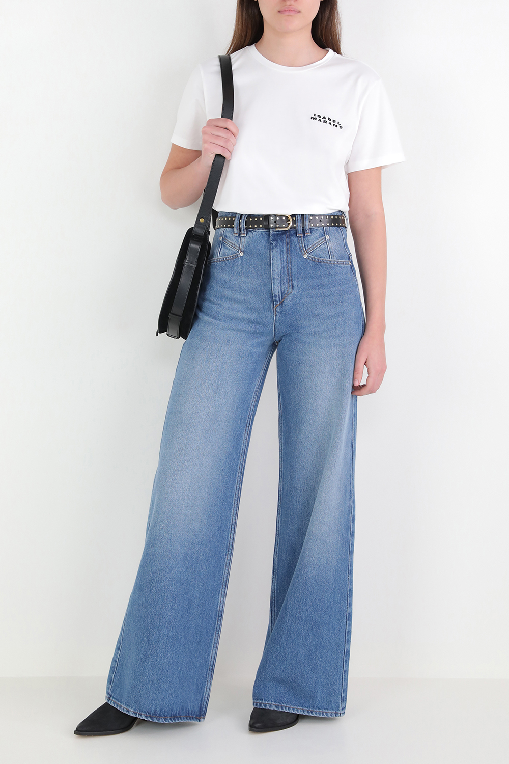 תמונת דוגמן קידמית של חגורת עור ISABEL MARANT