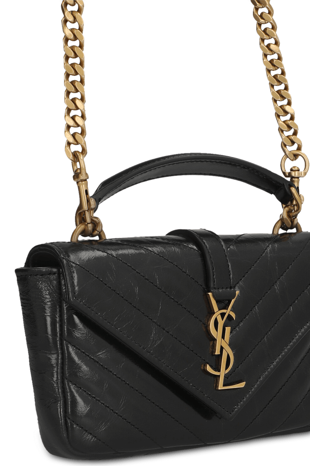 תמונת תקריב של תיק אולימפיה קטן SAINT LAURENT