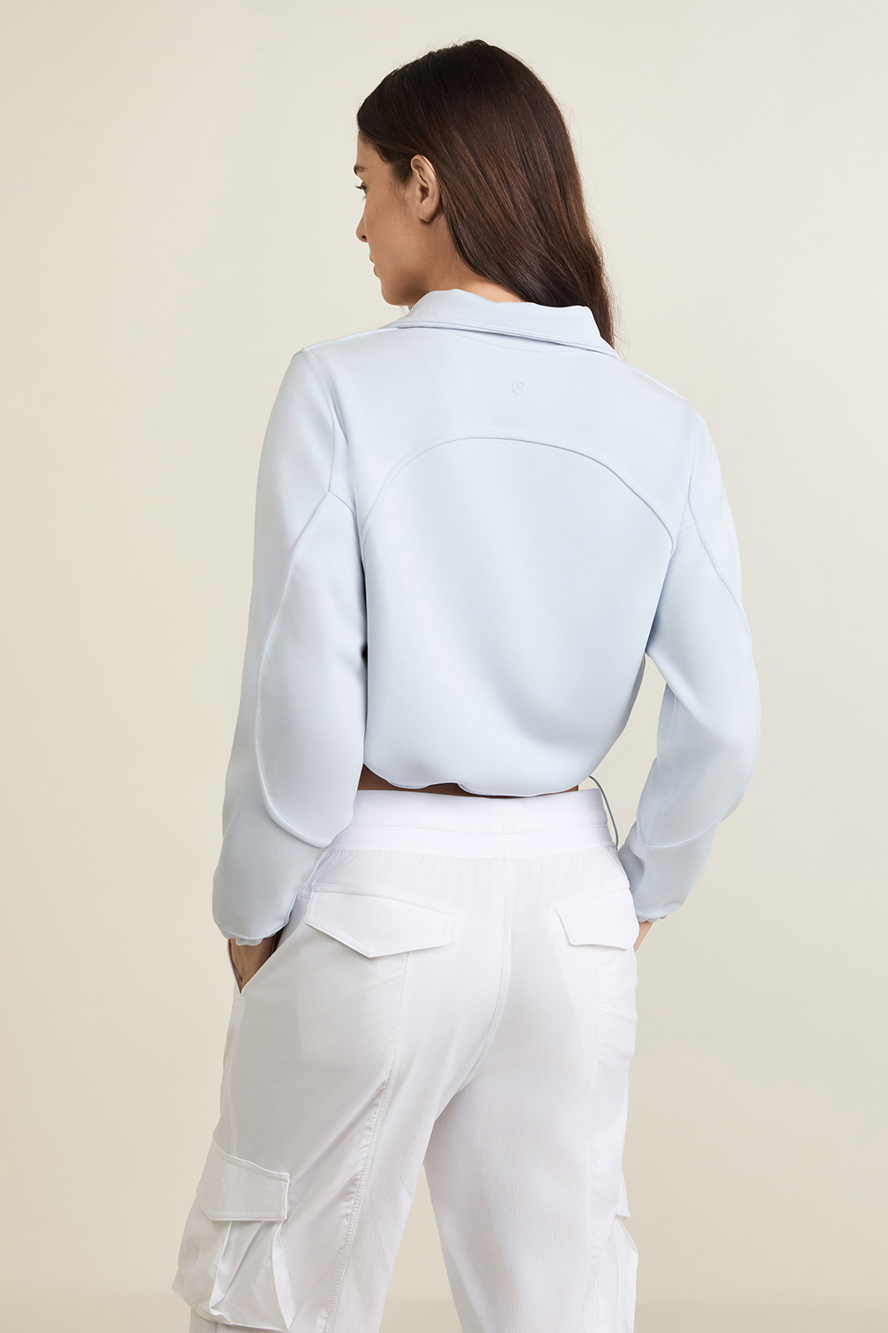 תמונת דוגמן אחורית של Brushed Softstreme Half Zip LULULEMON