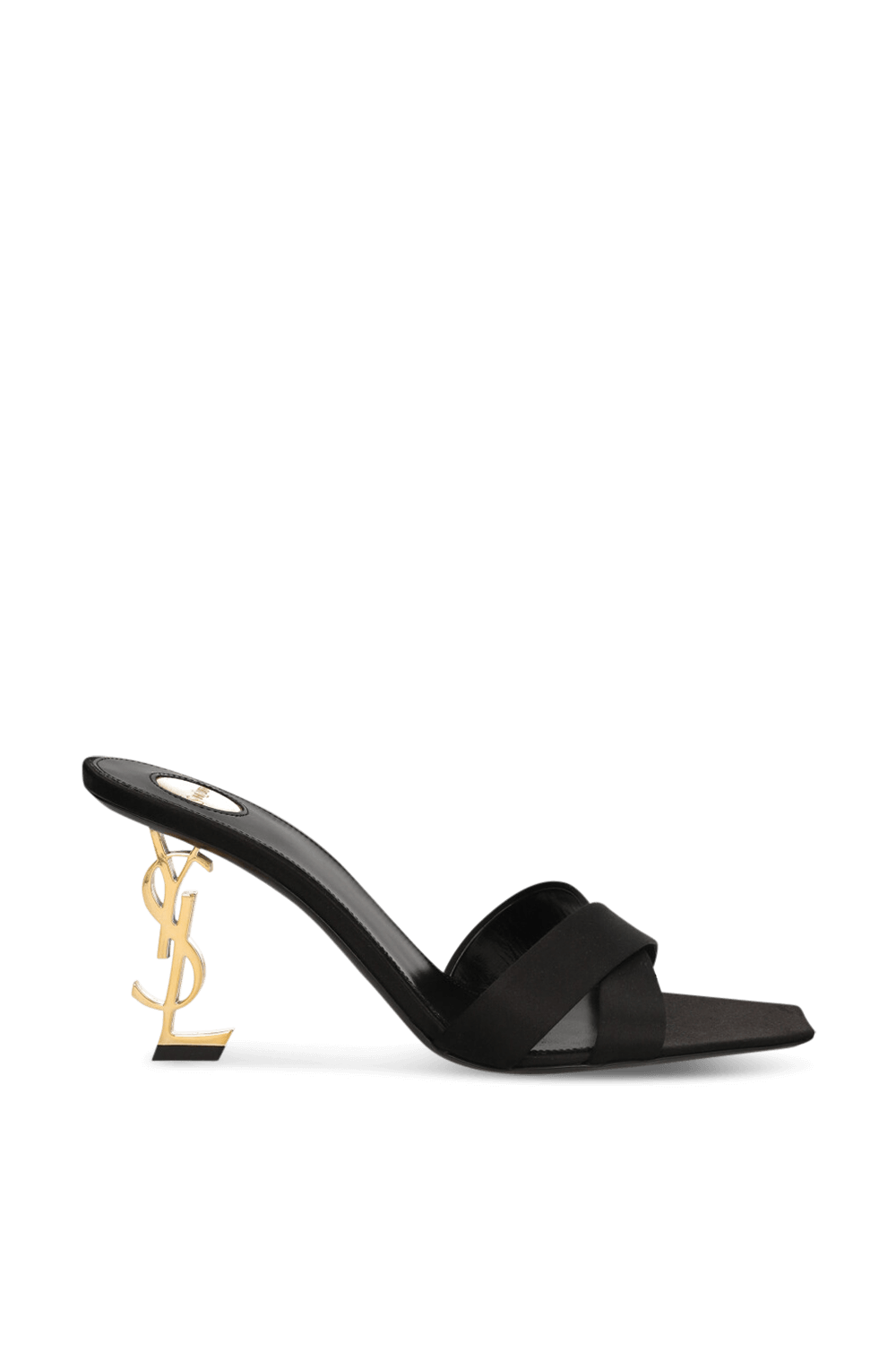 תמונה קידמית של כפכפי סליידס עקב SAINT LAURENT