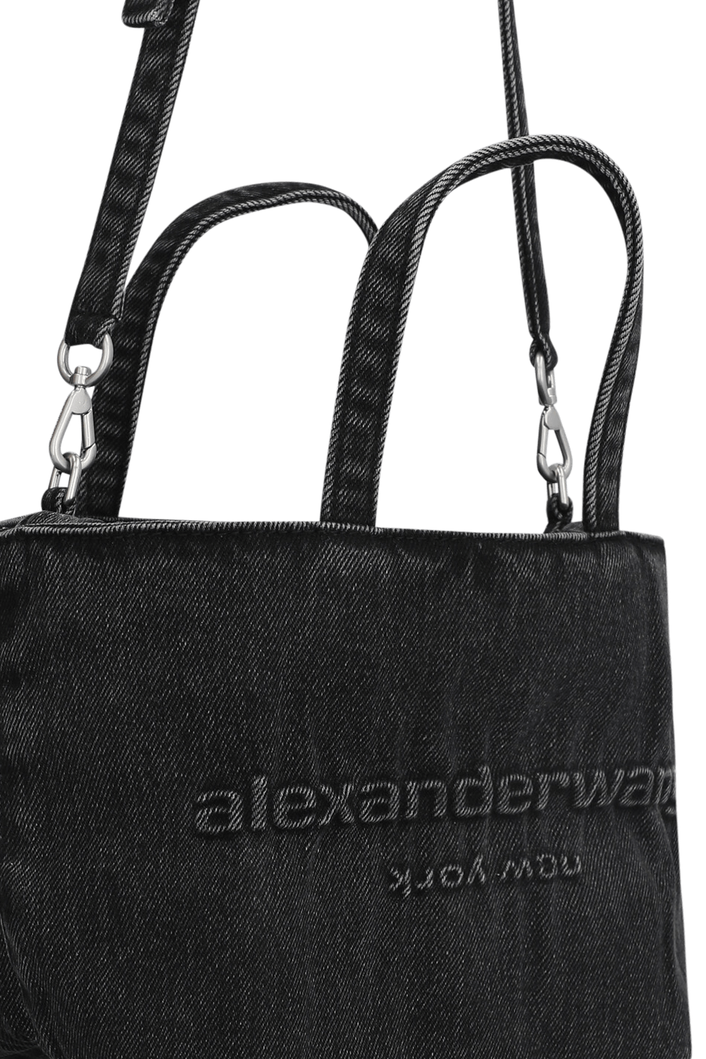 תמונת תקריב של תיק נשיאה סמול ג'ינס ALEXANDER WANG