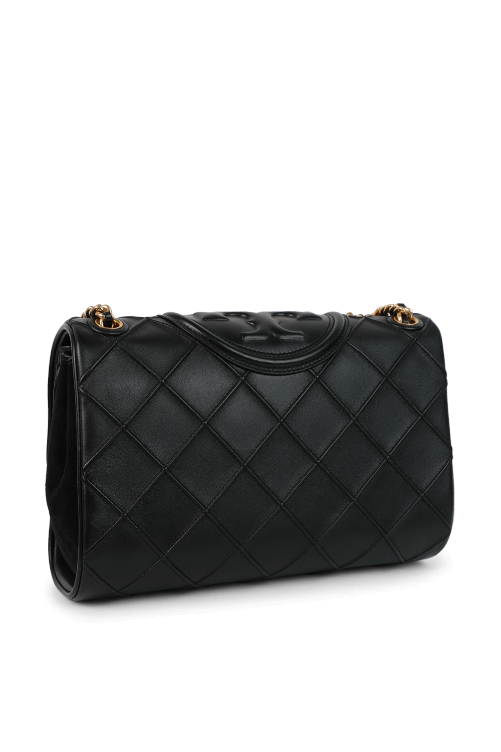 תמונה אחורית של תיק כתף פלמינג סופט מעור TORY BURCH