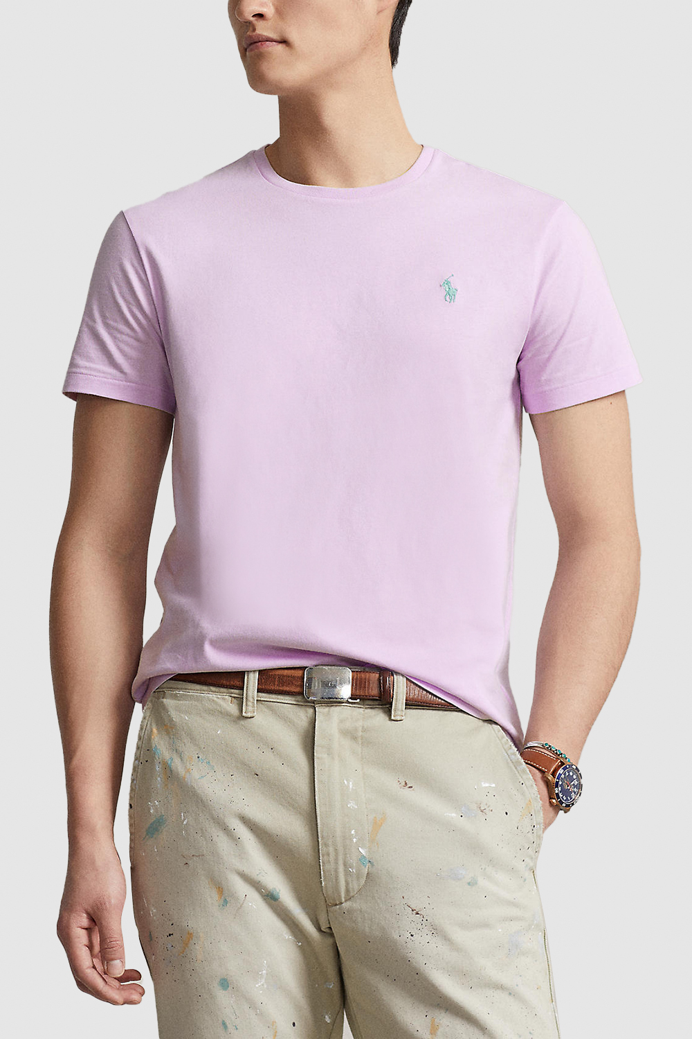 תמונת דוגמן קידמית של חולצת טי מכותנה POLO RALPH LAUREN