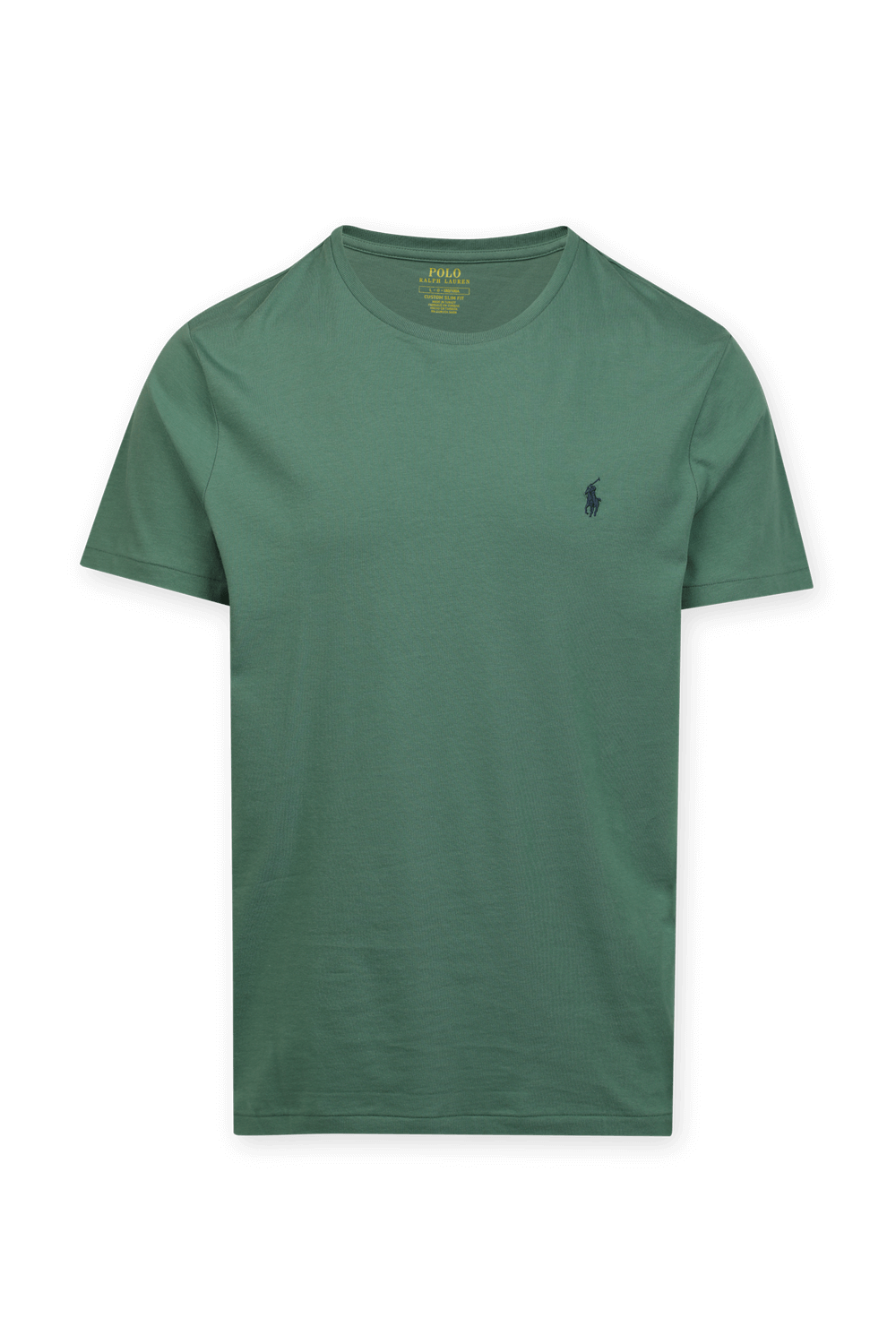 תמונה קידמית של Slim Fit Logo Tee in Green POLO RALPH LAUREN