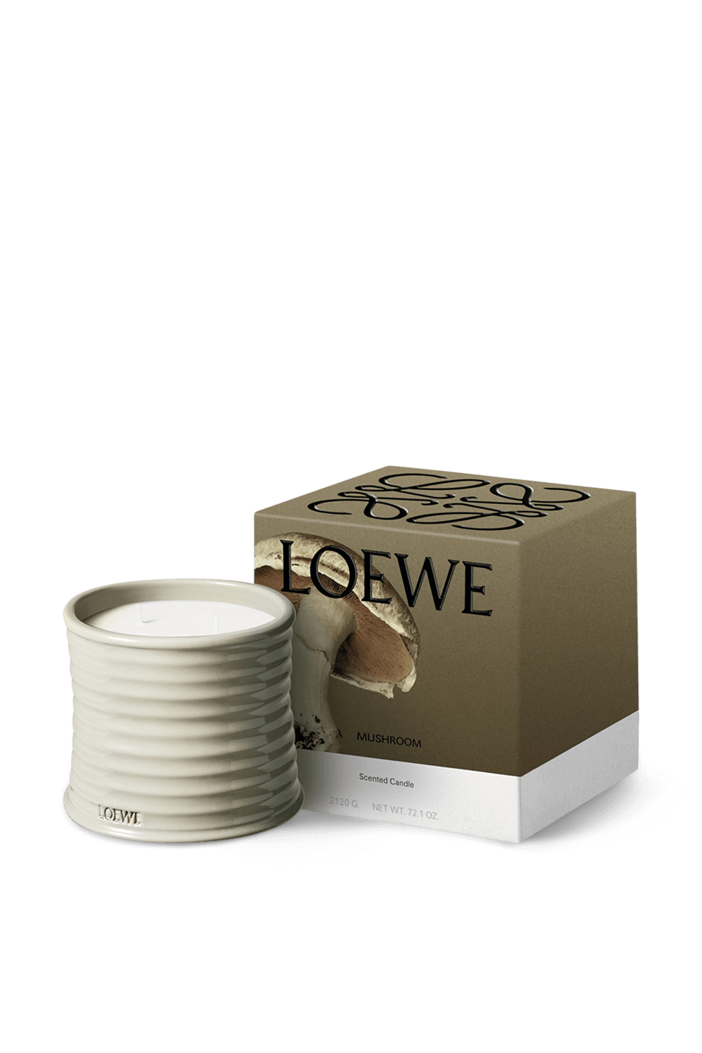 תמונה אחורית של LOEWE Mushroom Medium Scented Candle LOEWE PERFUMES