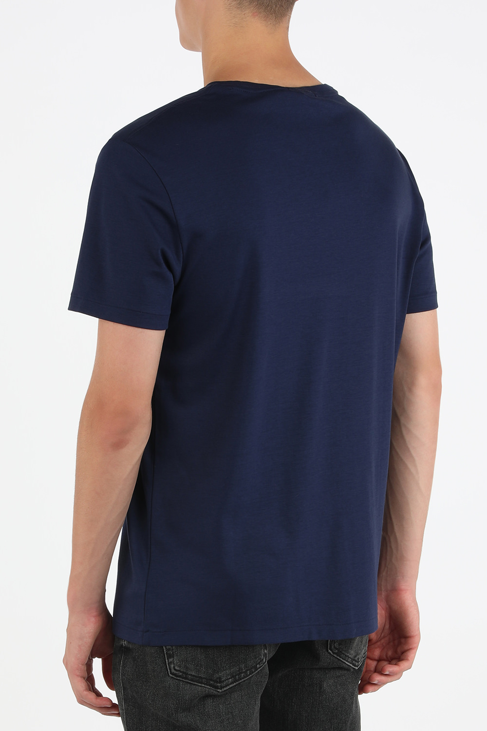 תמונת דוגמן אחורית של חולצת טי עם לוגו רקום POLO RALPH LAUREN
