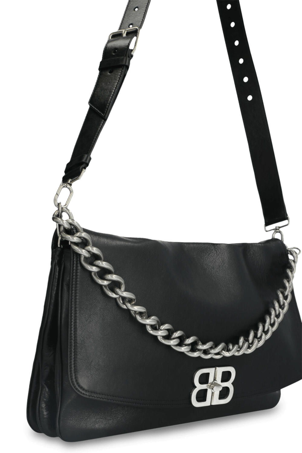 תמונת תקריב של תיק כתף BALENCIAGA