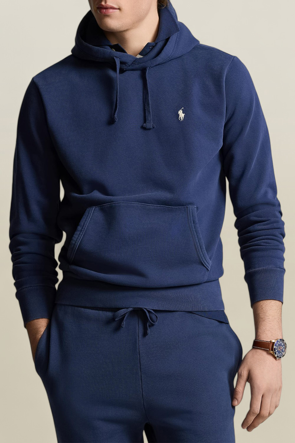 תמונת דוגמן קידמית של סווטשירט קפוצ'ון POLO RALPH LAUREN