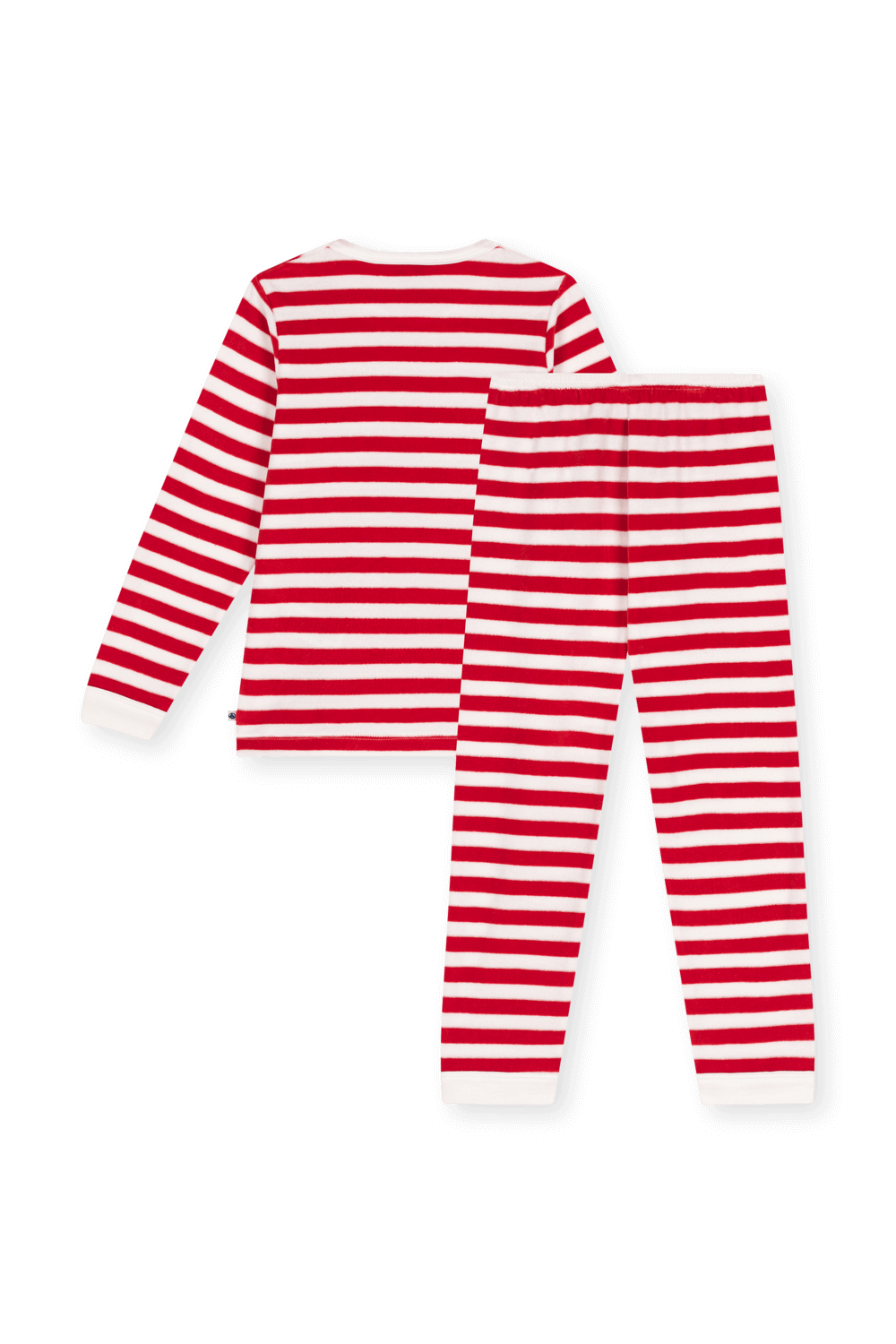 תמונה אחורית של סט פיג'מה קטיפה - גילאי 2-5 שנים PETIT BATEAU