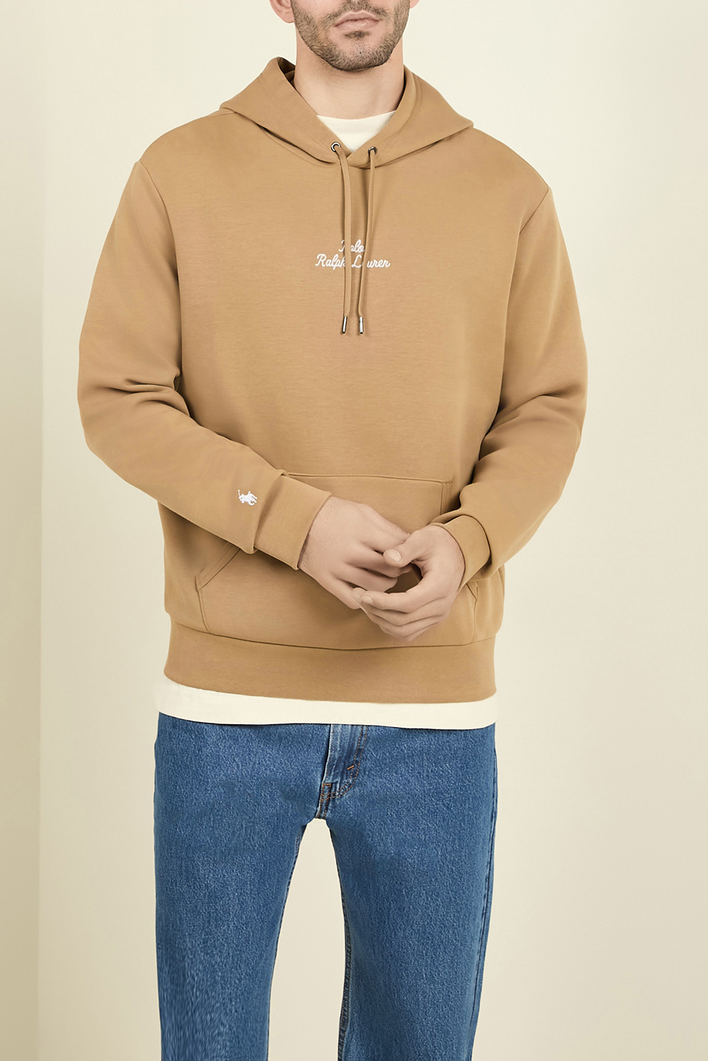 תמונת דוגמן קידמית של סווטשירט קפוצ'ון POLO RALPH LAUREN