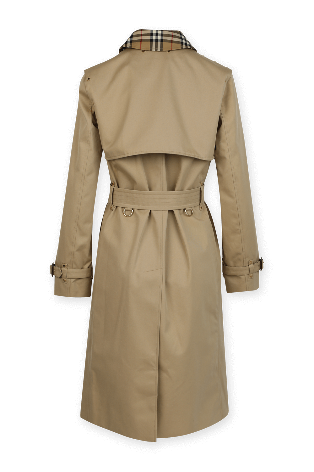 תמונה אחורית של Herne Trench Coat in Brown BURBERRY