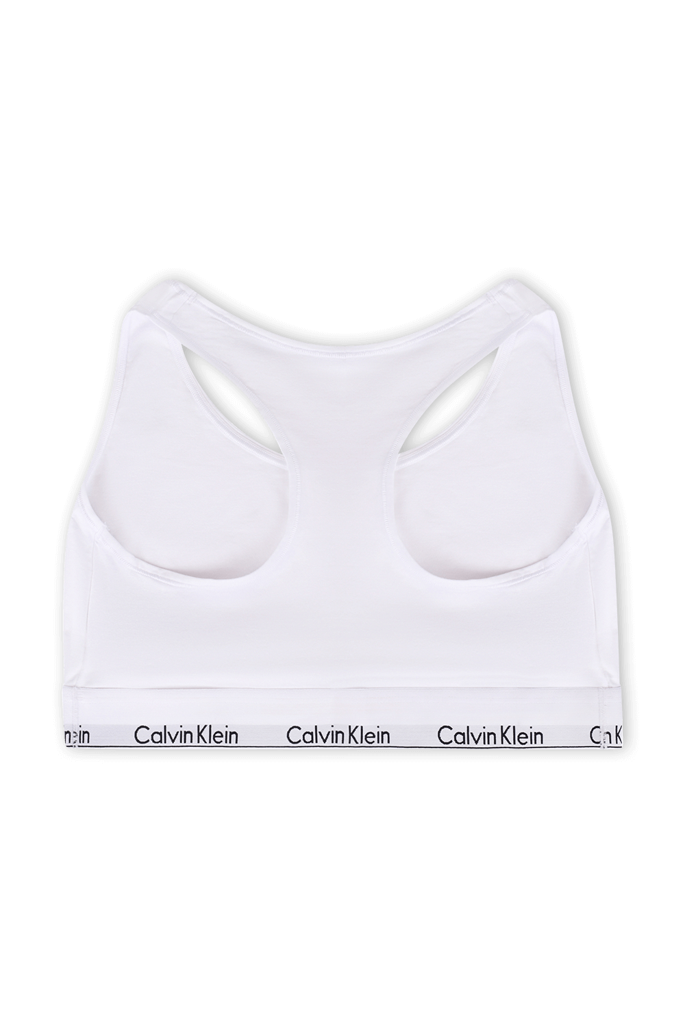 תמונה אחורית של טופ ספורטיבי לבן פלאס סייז CALVIN KLEIN