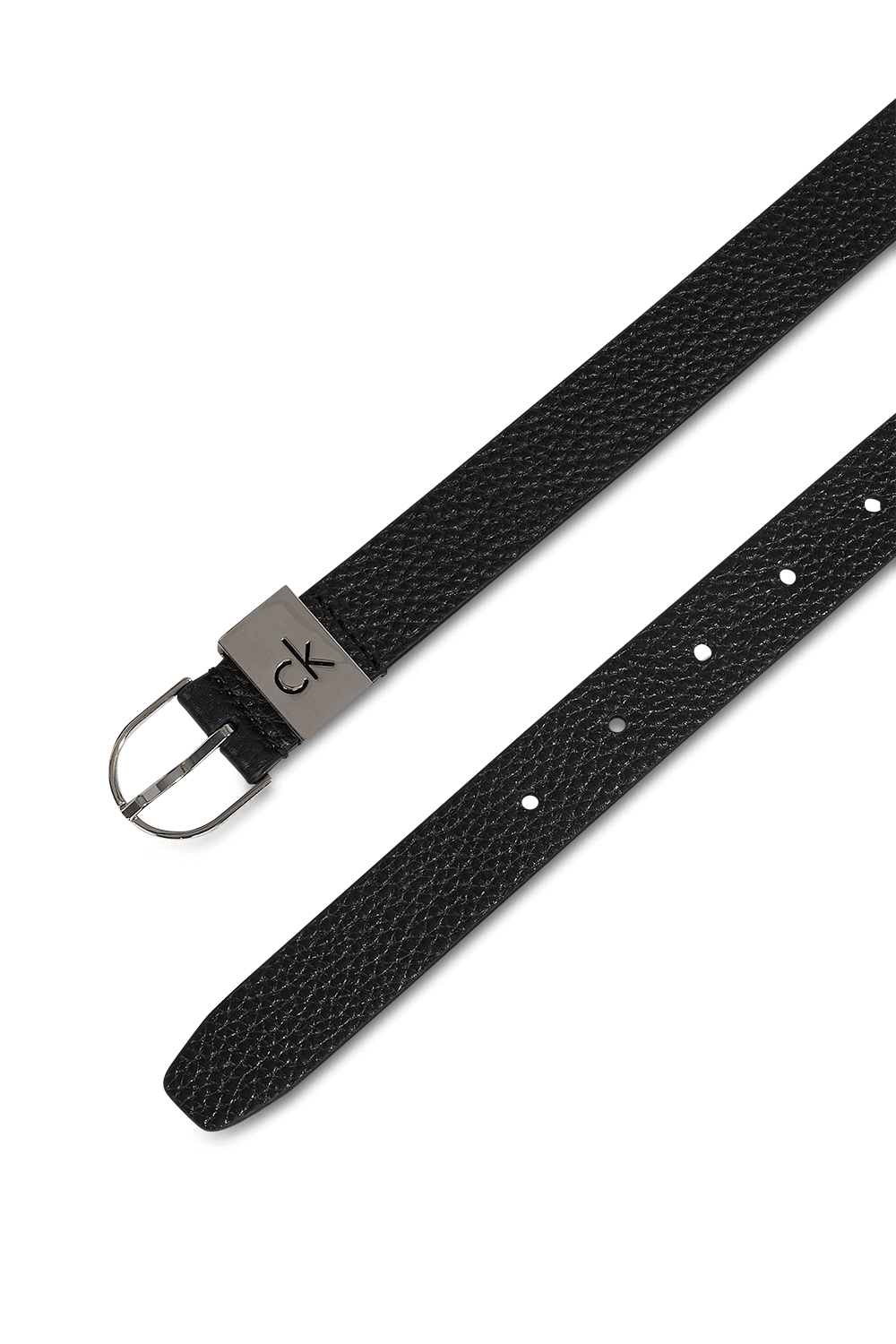 תמונת תקריב של חגורת עור CALVIN KLEIN
