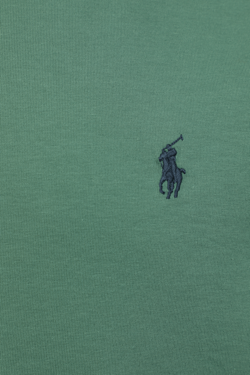 תמונה אחורית של Slim Fit Logo Tee in Green POLO RALPH LAUREN